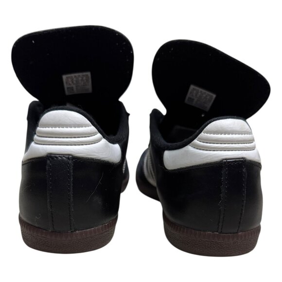 ADIDAS SAMBA Leather 3 Stripes Casual Black Sneakers Shoes Trainers Mens 9.5 US - Picture 6 of 9